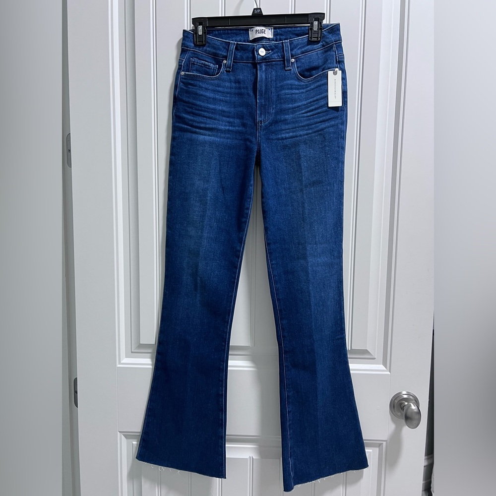 NWT PAIGE Size 28 Women's Laurel Canyon Boot Cut Blue Jeans. Brand new.